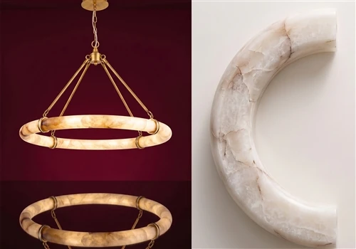 Aislingí Snoite i gCloch - Nochtadh Bailiúchán Soilsiú Alabaster LED Nua