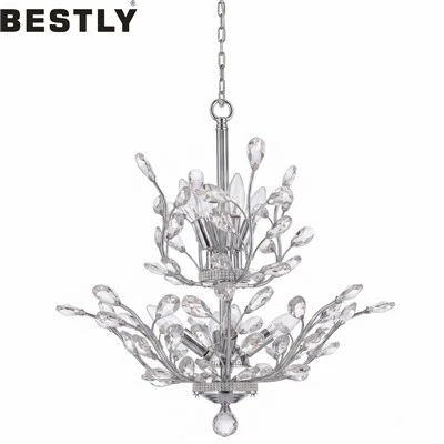 Soilse siogairlín Chandelier Criostail 2 Sraith Comhaimseartha