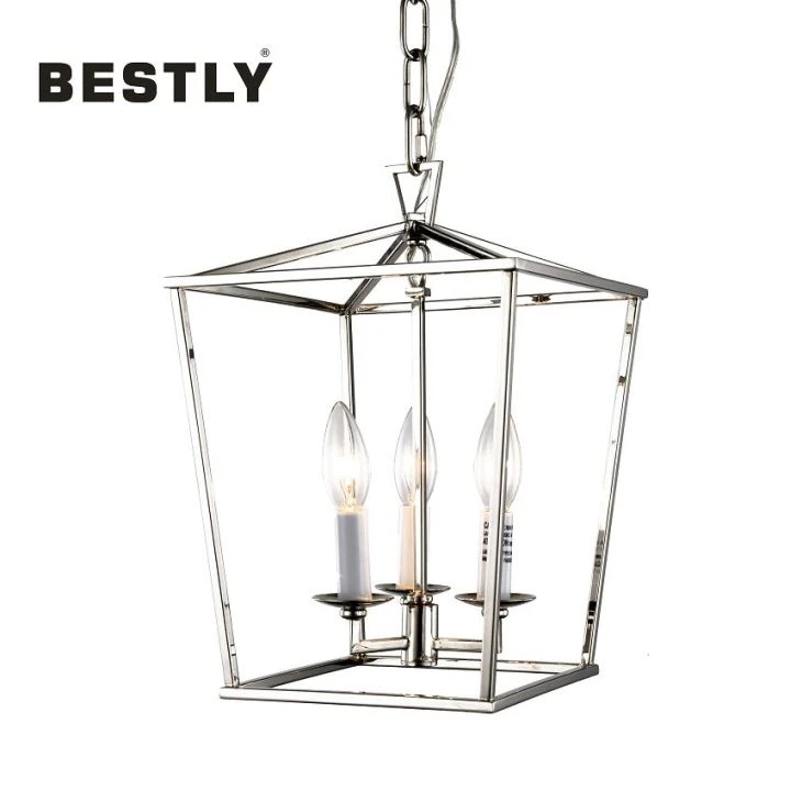 Lampa siogairlín oscailte comhaimseartha-i stíl Cage